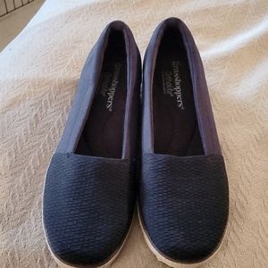 GRASSHOPPERS ORTHOLITE Navy Blue Slip-on SHOES Size 7.5 Women's